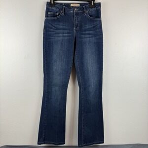 Tru Luxe Womens‎ Embellished Cross Pocket Bootcut Jeans Dark Wash - Size 27/4